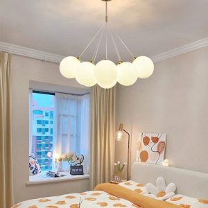 Lustra led suspendata,Elit's Zuya 7 globuri Alb