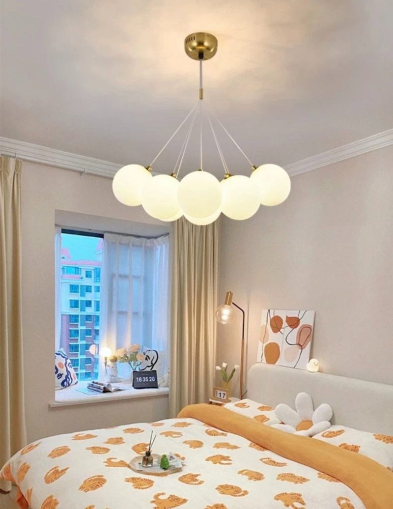 Lustra led suspendata,Elit's Zuya 7 globuri Alb