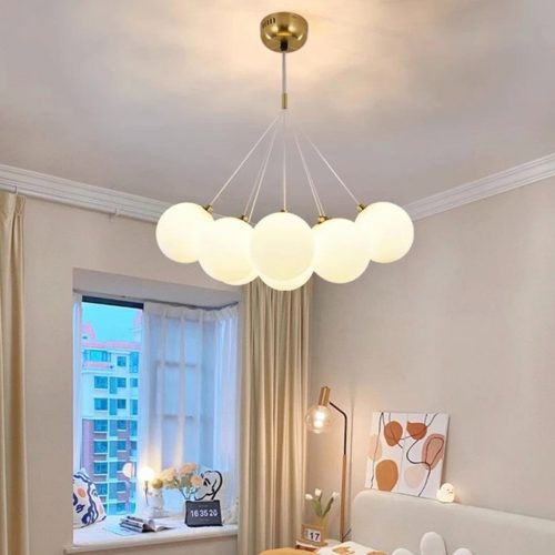 Lustra led suspendata,Elit's Zuya 7 globuri Alb