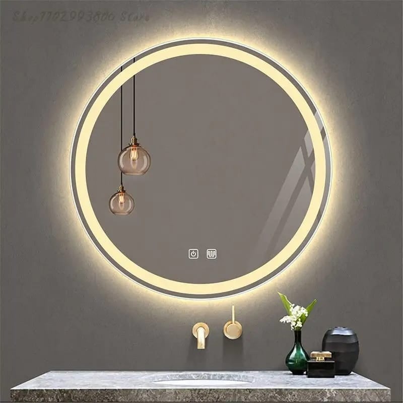 Oglindă Baie LED Premium cu Senzor Touch,Elit's Lumina Rece/Calda/Neutra, 70cm