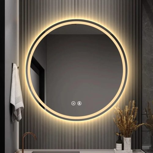 Oglindă Baie LED Premium cu Senzor Touch,Elit's Lumina Rece/Calda/Neutra, 80cm