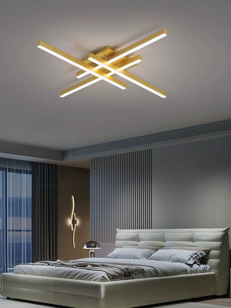 Lustra LED Holly One Cu Telecomanda, 3 Tipuri De Lumina, Intensitate Reglabila,Elit's 66W, Gold