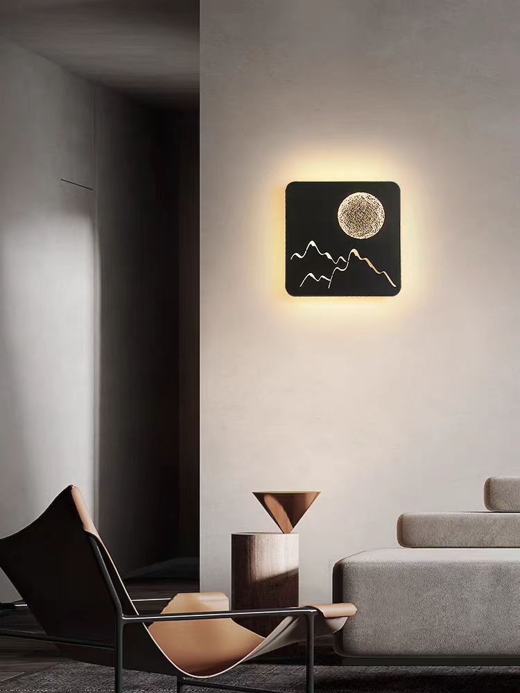 Aplica cu design natural autentic, black, 27w Elit's