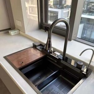 Chiuveta Bucatarie Profesionala Multifunctionala LED, Inox Elit's