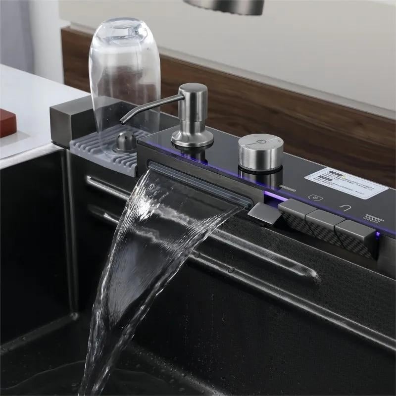 Chiuveta Bucatarie Profesionala Multifunctionala LED, Inox Elit's