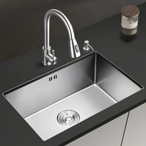 Chiuveta Bucatarie Profesionala , Incorporata in blat, INOX SATIN, 50X45 CM Elit's