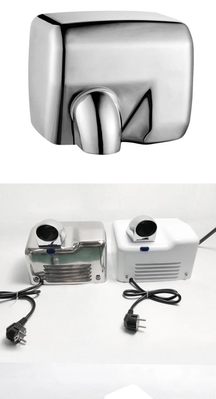 Uscător de Mâini Profesional cu Senzor,Elit's Inox Satinat, Carcasă Metalică