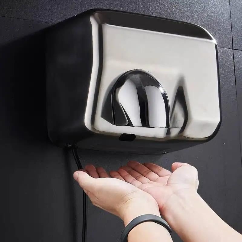 Uscător de Mâini Profesional cu Senzor,Elit's Inox Satinat, Carcasă Metalică