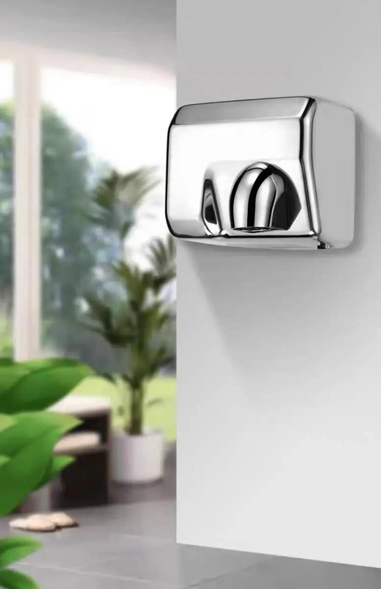 Uscător de Mâini Profesional cu Senzor,Elit's Inox Satinat, Carcasă Metalică