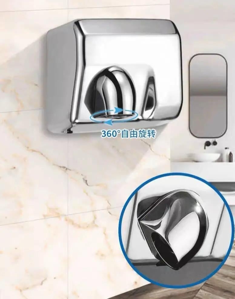 Uscător de Mâini Profesional cu Senzor,Elit's Inox Satinat, Carcasă Metalică