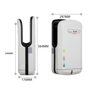 Uscător de Mâini , Senzor JetSlim,Elit's 1800W, Gri, Filtru HEPA