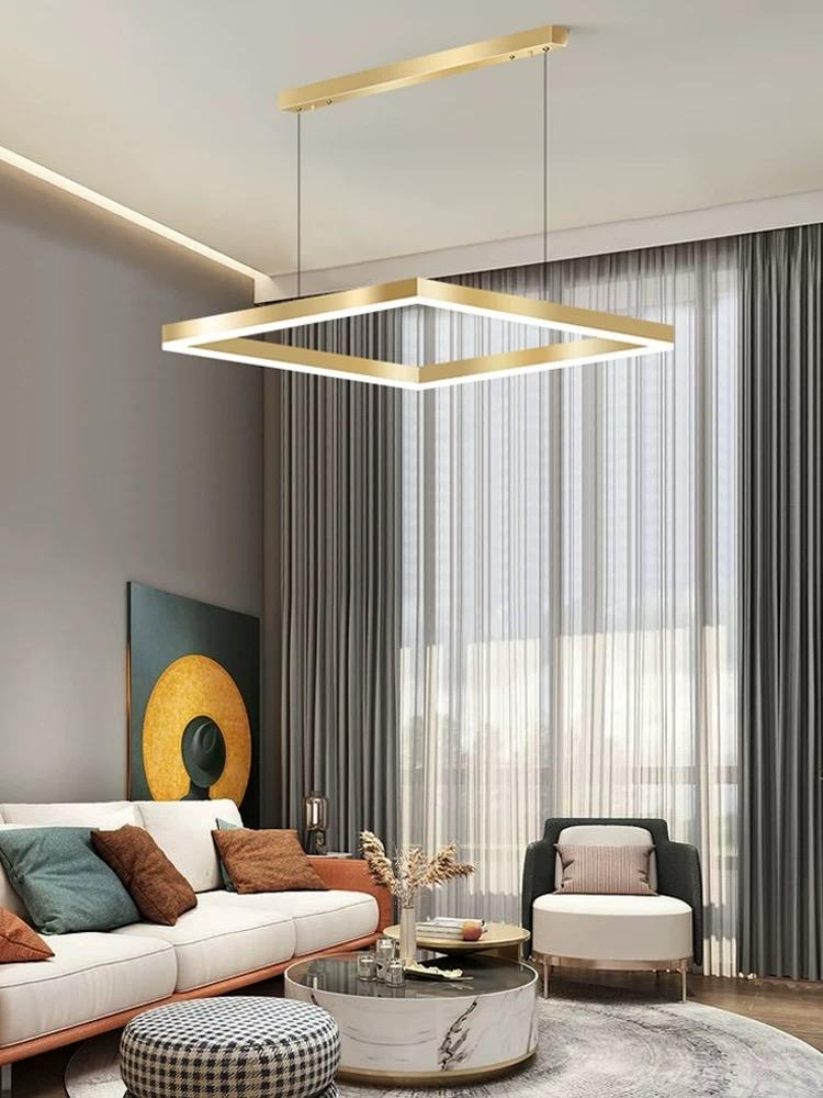 7fbcef5c-4c51-4fa4-8e63-8ddd38ff Lustra LED Suspendata Cu Telecomanda,Elit's 3 Tipuri De Lumina, Inaltime Reglabila, 39W, Auriu