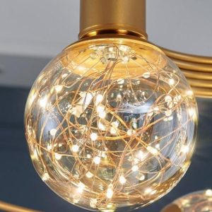 Lustra suspendata Nelly, 7 globuri, gold Elit's