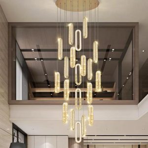 WhatsAppImage2023-11-24at2.10.37 Candelabru Cristal,15 Leduri, Metal, 351W, Auriu Elit's