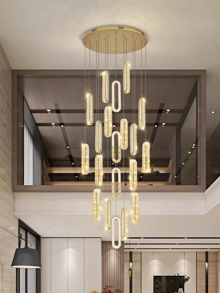 WhatsAppImage2023-11-24at2.10.37 Candelabru Cristal,15 Leduri, Metal, 351W, Auriu Elit's