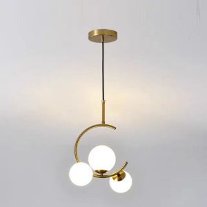 Lustra Tip Pendul, 3 globuri, auriu Elit's