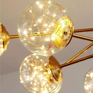 Lustra Mora Cu LED, 8 Globuri, 40 w Elit's