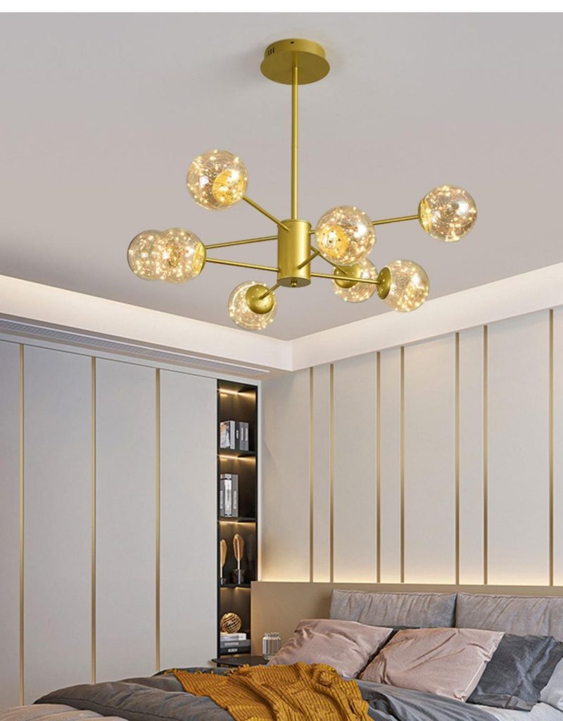 Lustra Mora Cu LED, 8 Globuri, 40 w Elit's