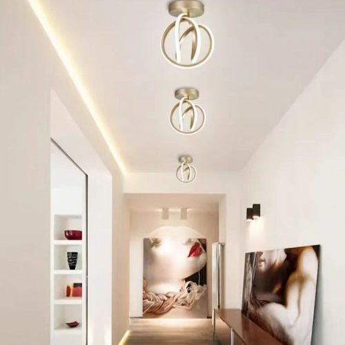 Lustra LED Cu Trei Tipuri De Lumina, Auriu, 28 w Elit's
