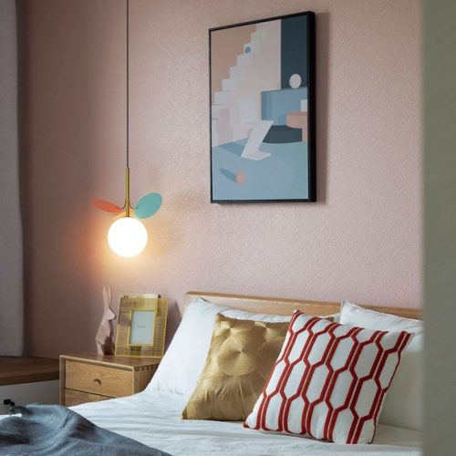 Lustra Tip Pendul Cu Petale Colorate Elit's