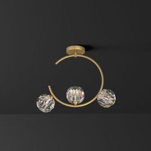 Lustra Cu Trei Globuri Decorative Elit's