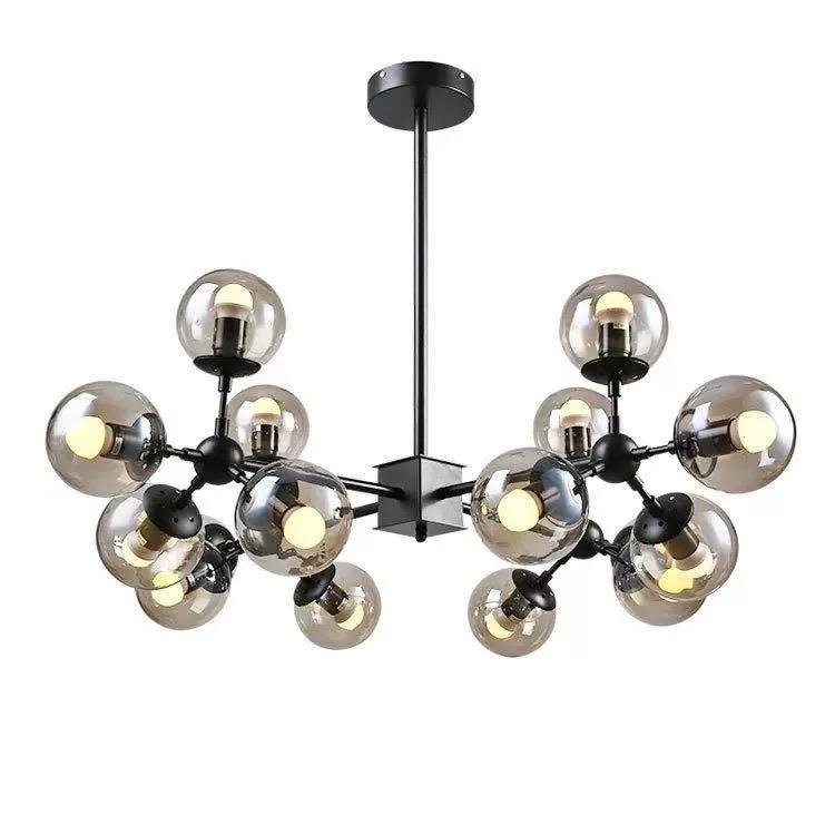 Untitled - 2024-11-22T130701.569 Lustra Suspendata, 12 Globuri, Negru Elit's