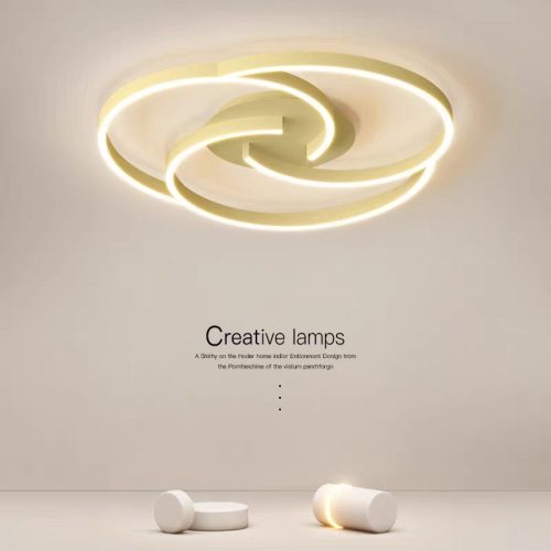 Lustra LED Cu Telecomanda, Gold Elit's