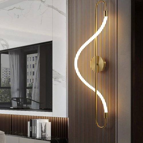 Aplica LED Neo I Gold, 20W - Auriu/Alb Elit's