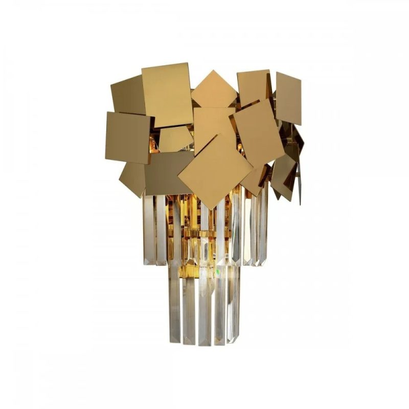 1_c570c3a2-7b94-4bd4-ab03-73a408 Aplica Cristal, 2 X E14, Auriu Elit's
