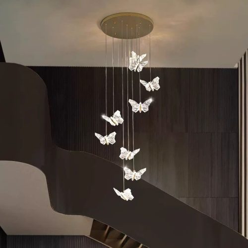 Candelabru LED Cristal, 32W, Auriu Elit's