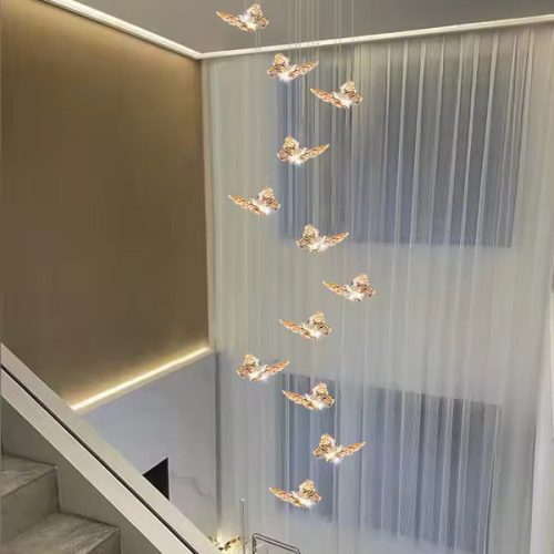 Candelabru LED Cristal, 48W, Auriu Elit's