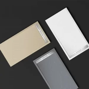 v cfvfvfvfv Cadita Baie Ultraslim, 120x90cm, cu Sifon, Culoare Gri LS Elit's