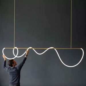 Lustra led cu telecomanda, Neo Gold, 160w