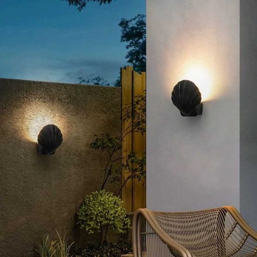 aplica-cu-led-scallop-5w-exterio Aplica Led Exterior, Lumina Calda, 5w Elit's