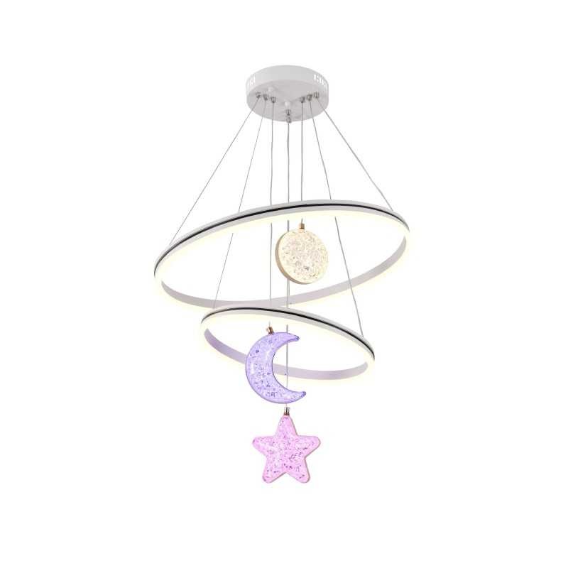Lustra LED cu Stele si Luna, Trei tipuri de lumina Elit's