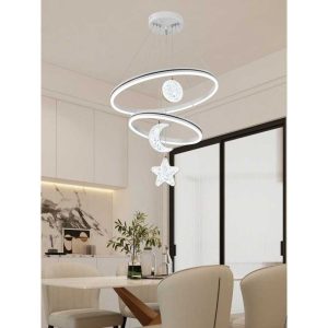 Lustra LED cu Stele si Luna, Trei tipuri de lumina Elit's