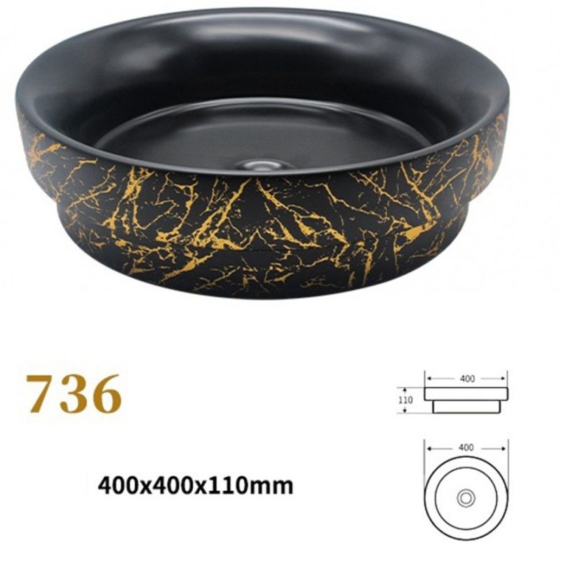 WhatsApp Image 2025-03-19 at 09 (1) Lavoar Ceramic Premium, Rotund Negru-Gold 40cm Elit's