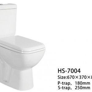 Set Vas WC cu Rezervor și Capac din Polipropilenă –Elit's 670×370×820 mm