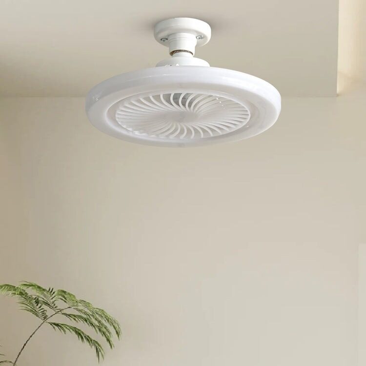Lustra cu ventilator,Alb