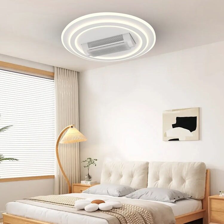 DL2410-1-1 Lustra LED cu ventilator, 6 Trepte de Viteză, Telecomandă, Functionare Silentioasa Elit's