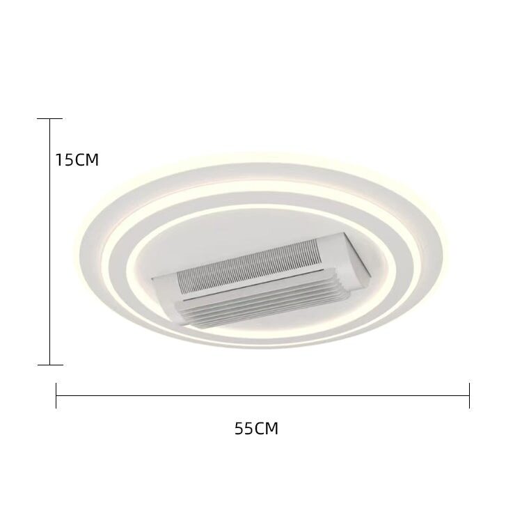 DL2410-1-3 Lustra LED cu ventilator, 6 Trepte de Viteză, Telecomandă, Functionare Silentioasa Elit's