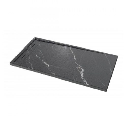 Cadita de Baie Ultraslim din Compozit,Elit's 120×90 cm, Carrara Black LS