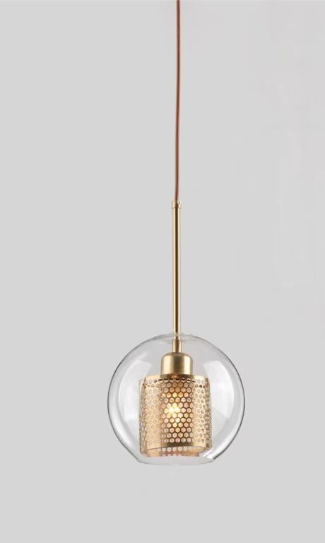 Pendul Elegant cu Glob Transparent, Soclu E27 Elit's