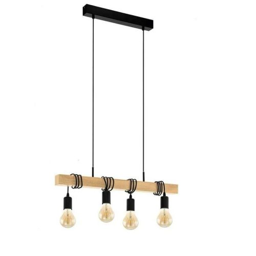 Lustra Model Rustic, Soclu E27, 4 Becuri Elit's