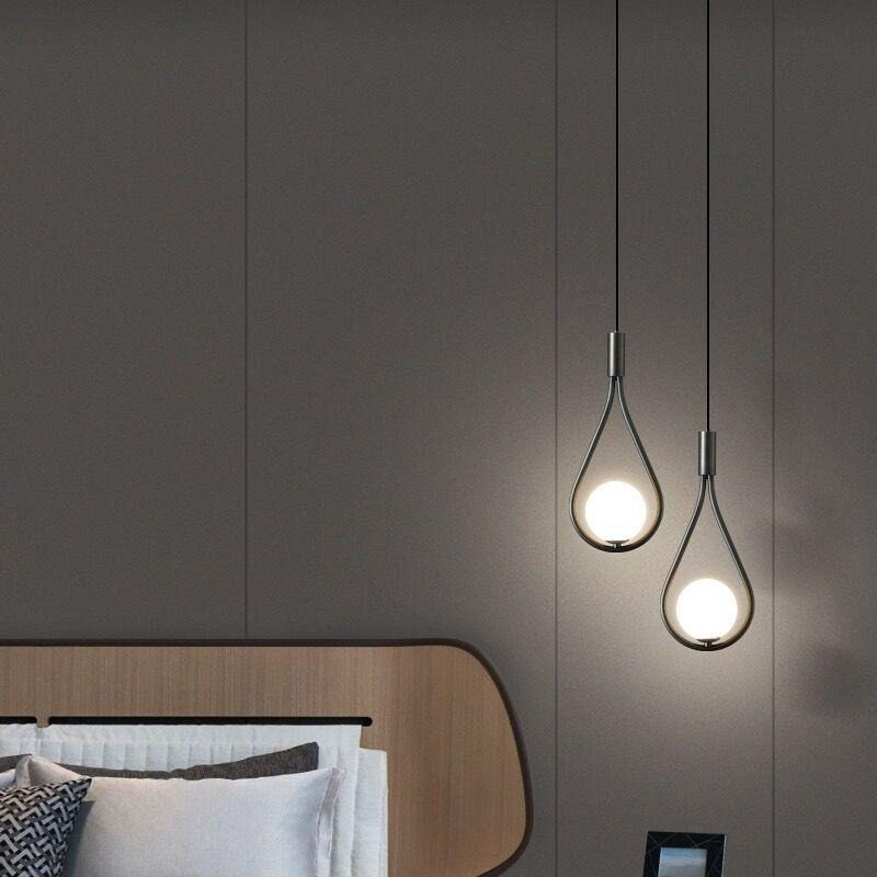 Pendul Cu Doua Globuri, Soclu E14, Negru Elit's