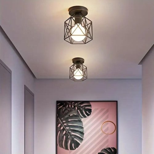 Aplică Tavan cu Soclu E27 – Design Compact, 14×14×17 cm