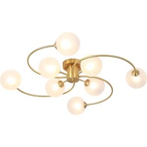 Lustră cu 8 Brațe –Elit's Soclu E27, Design Impresionant, 80×80×20 cm