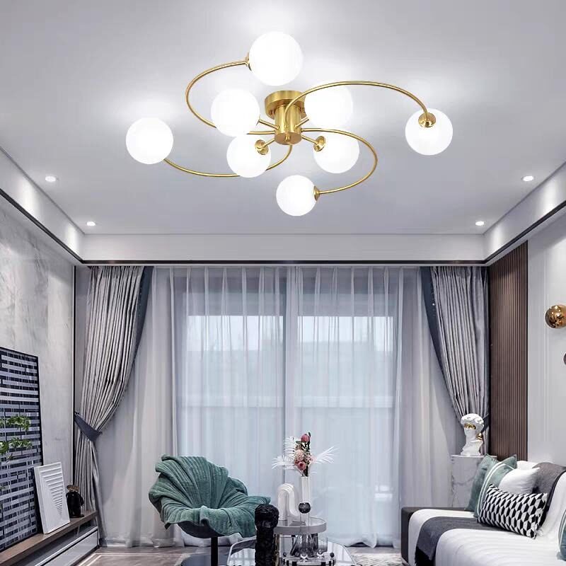Lustră cu 8 Brațe –Elit's Soclu E27, Design Impresionant, 80×80×20 cm