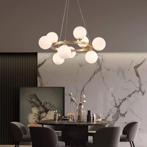 Lustră Suspendată cu Fasung G9 – Design Modern, Ø600×800 mm