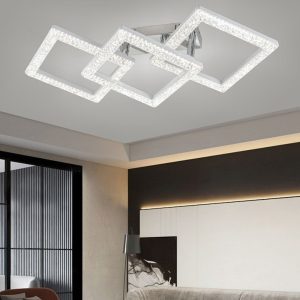 Lustră LED cu Telecomandă – 90W, 3 Tonuri de Lumină, 765×360×H155 mm Elit's